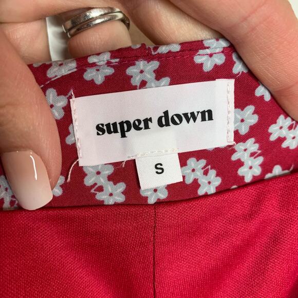 SUPERDOWN 90s floral high rise shorts y2k kidcore jamcore picniccore 2452 - Picture 7 of 11